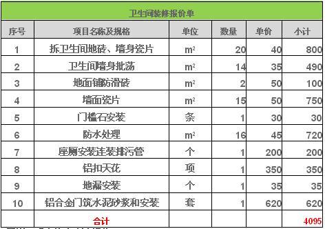 旧房装修拆除，地砖拆除费用如何计算？